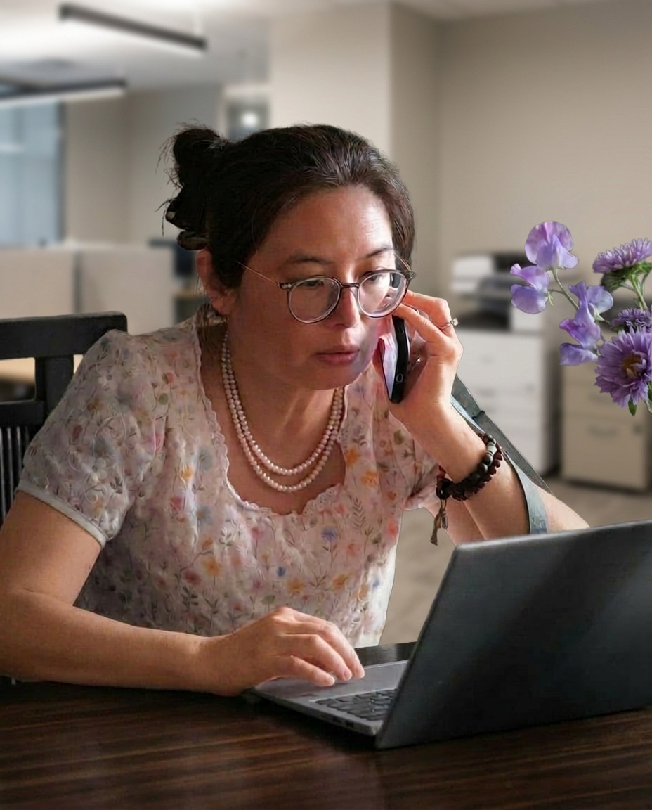 Julia Ricks at work